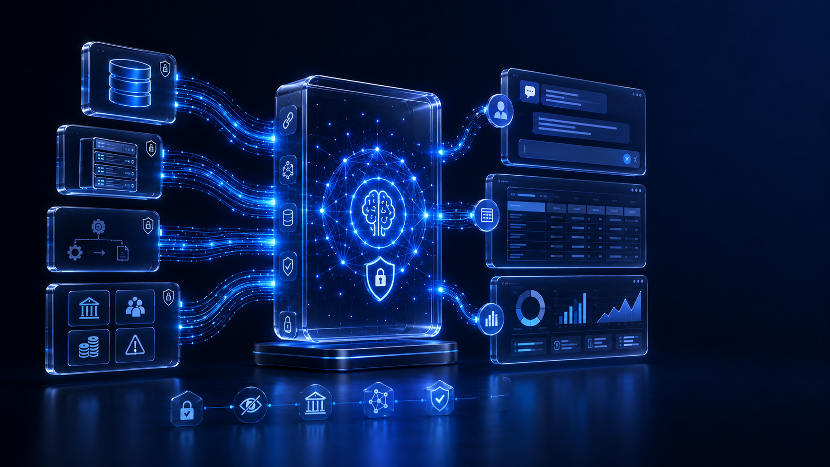 Plain-English interfaces over core banking data
